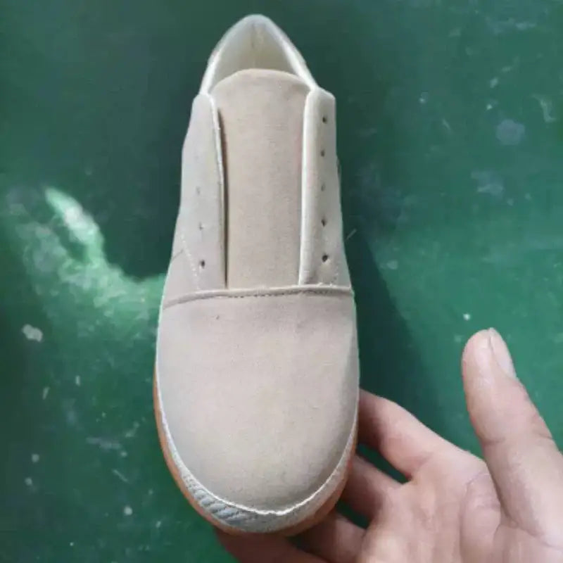 Zynelle kadın converse, bej kanvas kaymaz ayakkabı beyaz kauçuk taban ile