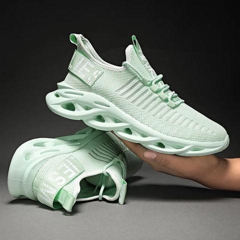 Mint yeşil Fendira unisex sneakers wavy taban tasarımıyla dikkat çekiyor