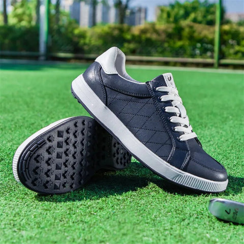 Navy blue ve beyaz Terlon erkek converse, yastıklı detaylar ve kauçuk taban ile