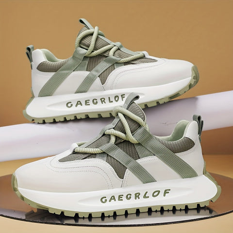 GAEORLOF markalı beyaz ve açık yeşil Draxon erkek sneakers