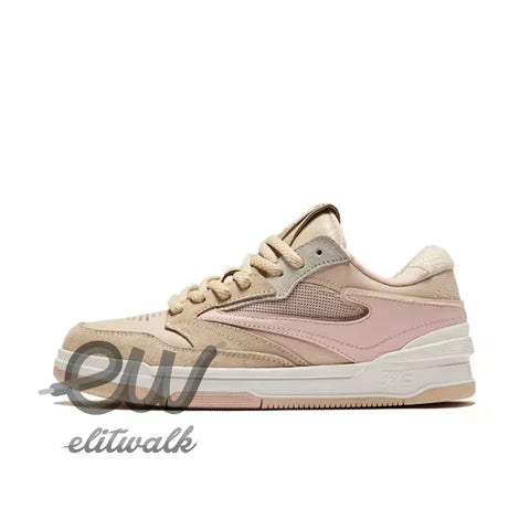 Felkin unisex sneakers in beige and pink with a chunky sole