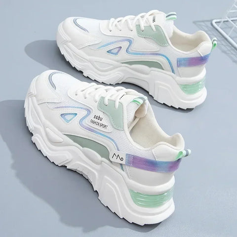 Irisan detaylı pastel renkli Jorina kadın chunky sneakers modeli