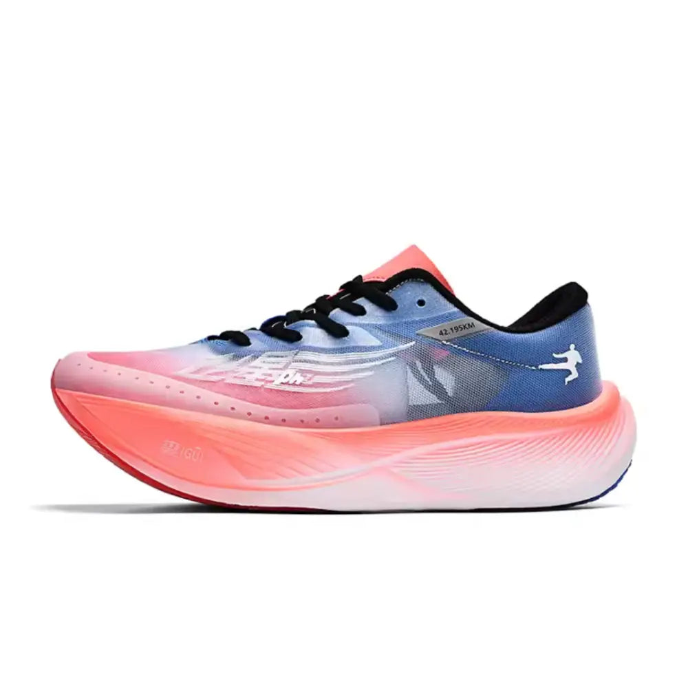 Renkli Melon unisex sneakers, pembe-mavi gradyan tasarım ve kalın taban ile