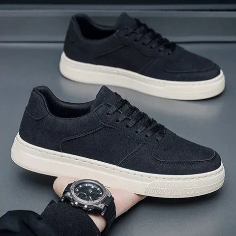 Velrinor unisex sneakers, black with white soles, perfect for any casual outfit